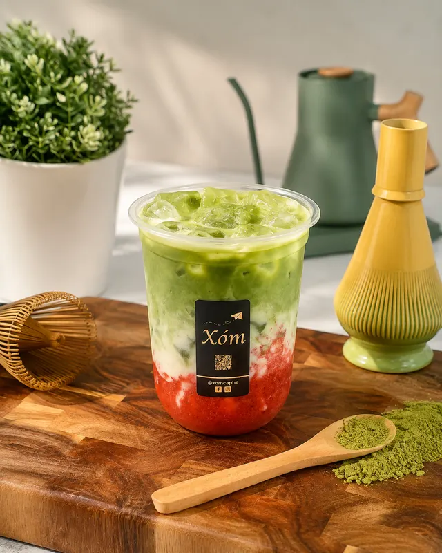 Strawberry Matcha Latte