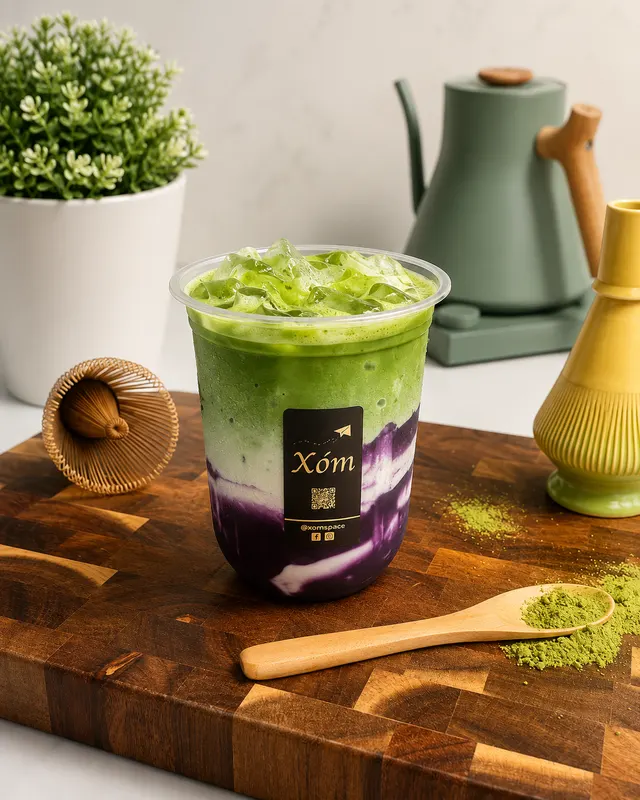 Ube Matcha Einspänner